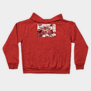 Merry Christmas Swirls Kids Hoodie